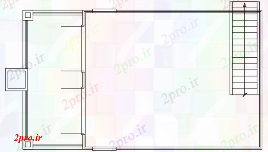 دانلود نقشه مسکونی  ، ویلایی ، آپارتمان  تراس جزئیات طرحی نمای بالا (کد107609)