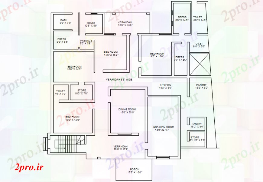 دانلود نقشه مسکونی  ، ویلایی ، آپارتمان  پروژه طرحی خانه (کد107720)