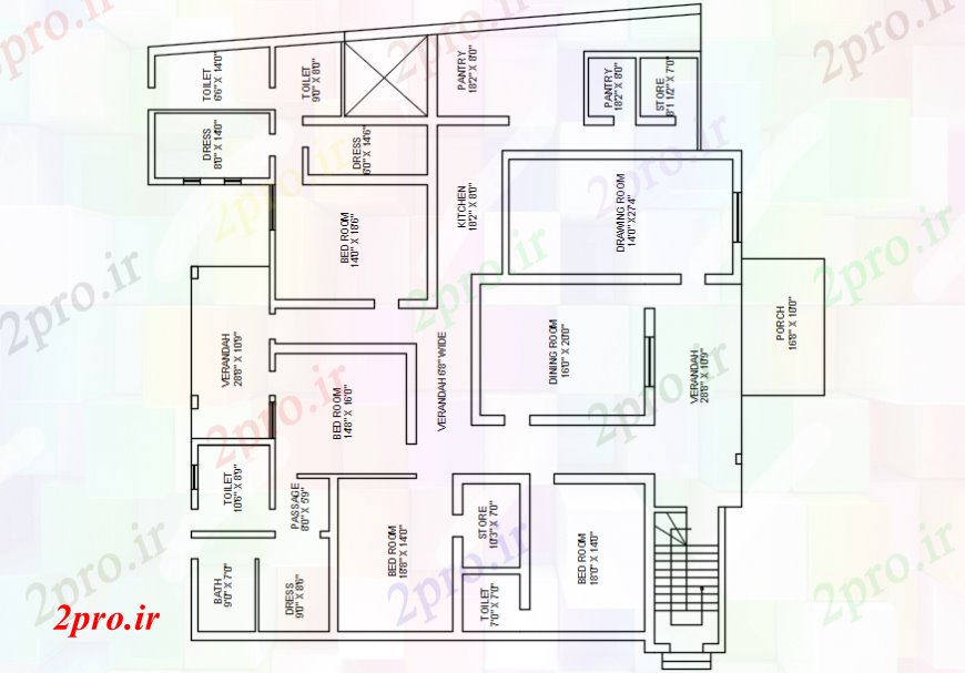 دانلود نقشه مسکونی  ، ویلایی ، آپارتمان  طرحی خانه بالای صفحه  مدرن با شرح (کد107743)