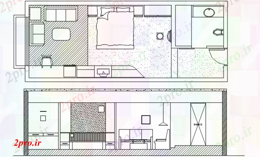 دانلود نقشه حمام مستر نقشه های  از طرحی اتاق خواب نما طرحی و برنامه  (کد107754)