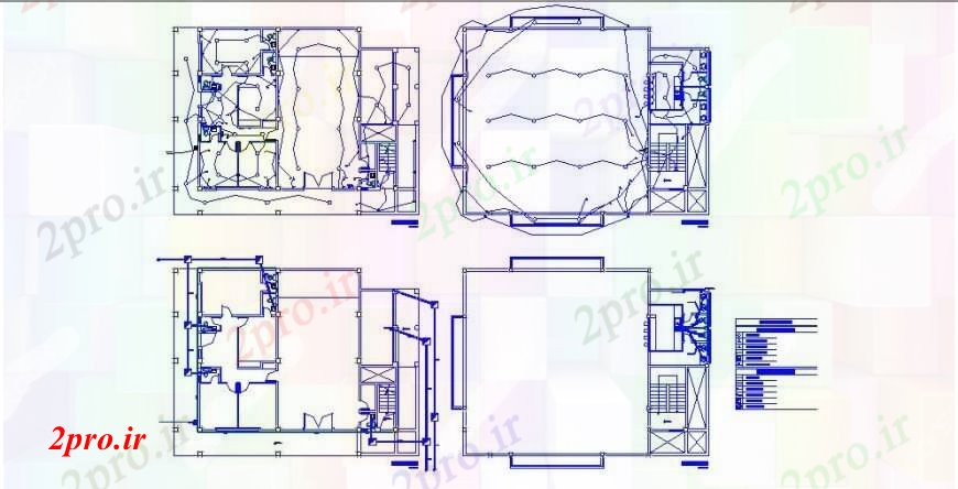 دانلود نقشه اتوماسیون و نقشه های برق نصب و راه اندازی برق از همه طبقه از ساختمان شرکت های بزرگ (کد107759)