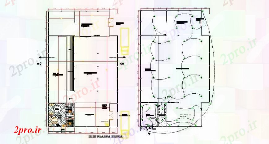 دانلود نقشه کارخانه صنعتی  ، کارگاه پردازش طراحی بوته و نصب و راه اندازی طراحی جزئیات  الکتریکی (کد107787)