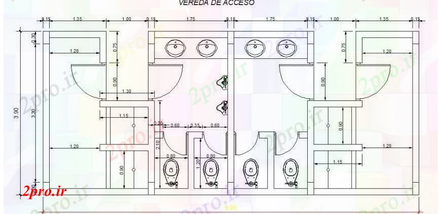 دانلود نقشه حمام مستر توالت از طرحی ساختمان های صنعتی  و نصب و راه اندازی (کد107788)