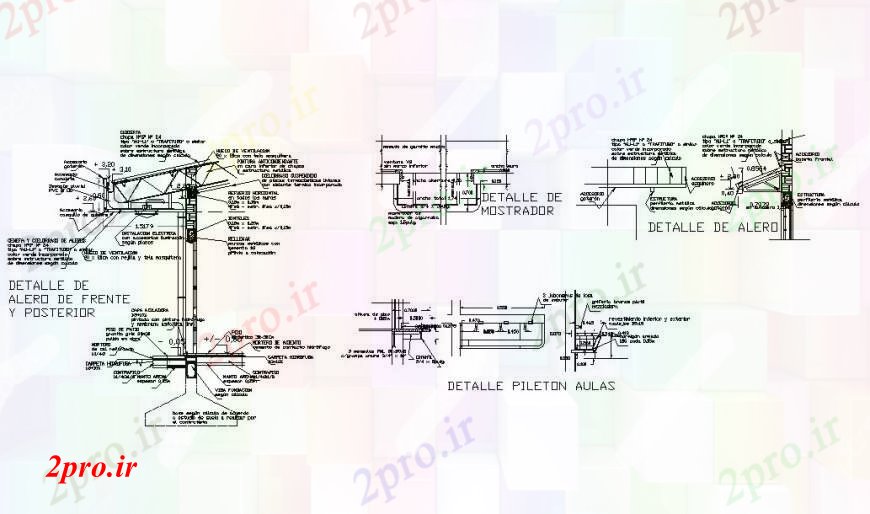 دانلود نقشه طراحی جزئیات ساختار ساخت و ساز سقف طراحی جزئیات با بخش و plafon (کد107801)