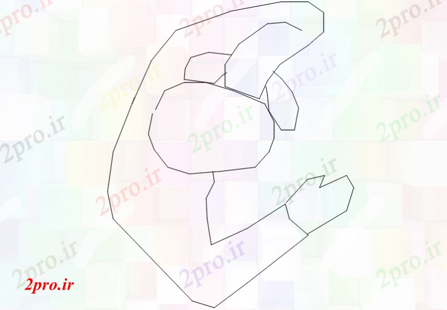 دانلود نقشه بلوک افراد  دو بعدی  رسم از یک تلفن  برگزاری مرد اتوکد (کد107803)