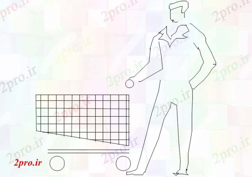 دانلود نقشه بلوک افراد طراحی  دو بعدی  از یک مرد با خرید سبد خرید  اتوکد (کد107831)