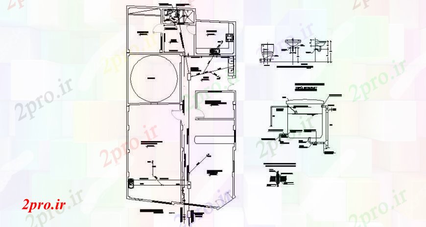 دانلود نقشه حمام مستر نصب و راه اندازی لوله کشی و طراحی با جزئیات لوله کشی خانه (کد107999)