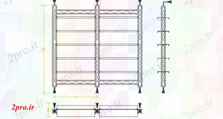 دانلود نقشه جزئیات طراحی در و پنجره اصلی نما از فروشگاه دروازه و نصب و راه اندازی طراحی جزئیات 8 در 15 متر (کد108078)