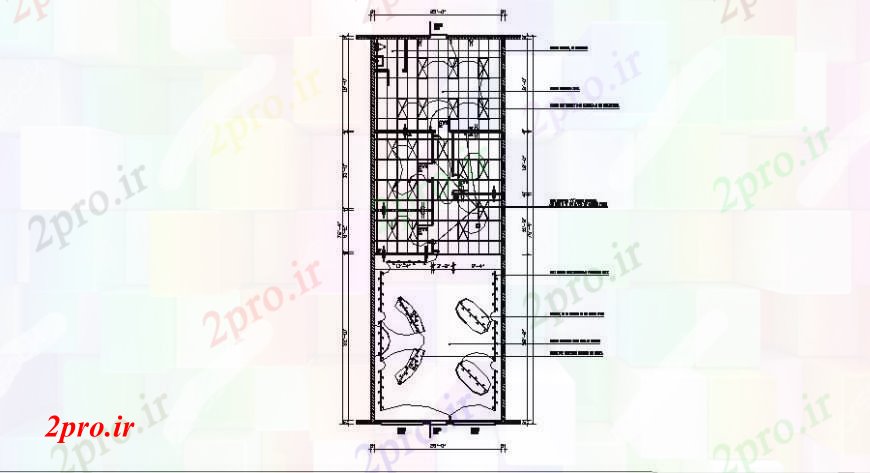 دانلود نقشه طراحی جزئیات ساختار طرحی فریم طبقه دوم ساختار دو بعدی  جزئیات طراحی   (کد108293)