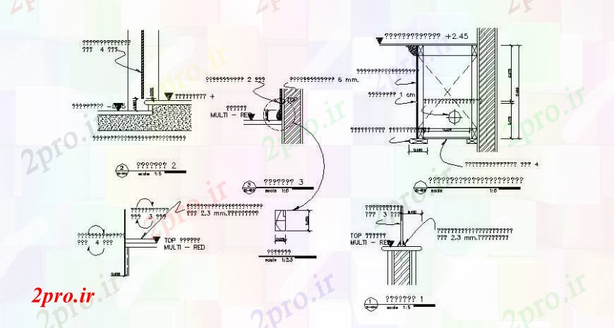 دانلود نقشه جزئیات طراحی در و پنجره  خانه کوپلینگ درب و نصب و راه اندازی  (کد108303)