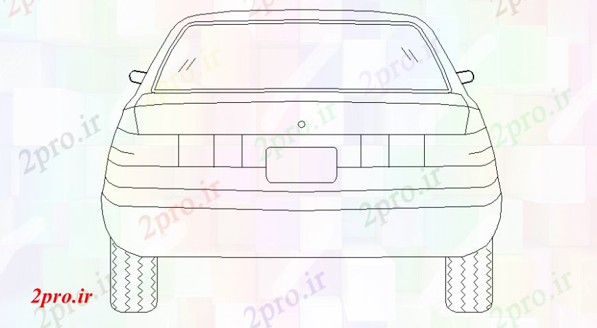 دانلود نقشه بلوک وسایل نقلیه تماس خودرو  مدل جزئیات (کد108319)