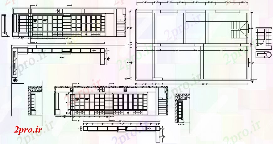 دانلود نقشه نمایشگاه ; فروشگاه - مرکز خرید طراحی دو بعدی طراحی واحد اتوکد 6 در 10 متر (کد108358)