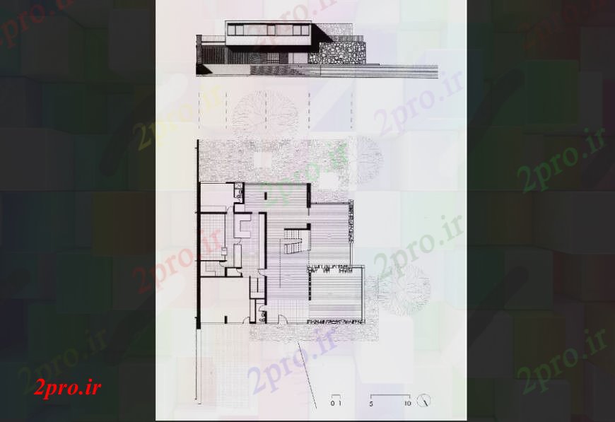 دانلود نقشه مسکونی  ، ویلایی ، آپارتمان  خانه مسکونی اصلی نما و طرحی های  جزئیات طراحی  JPG (کد108378)