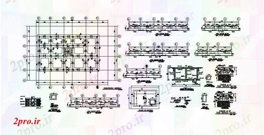 دانلود نقشه مسکونی  ، ویلایی ، آپارتمان  بنیاد برنامه ریزی و ساختار جزئیات برای آپارتمان   ساخت و ساز (کد108409)