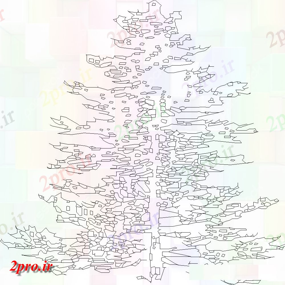 دانلود نقشه درختان و گیاهان  طراحی جزئیات برگ کوچک کریسمس (کد108436)