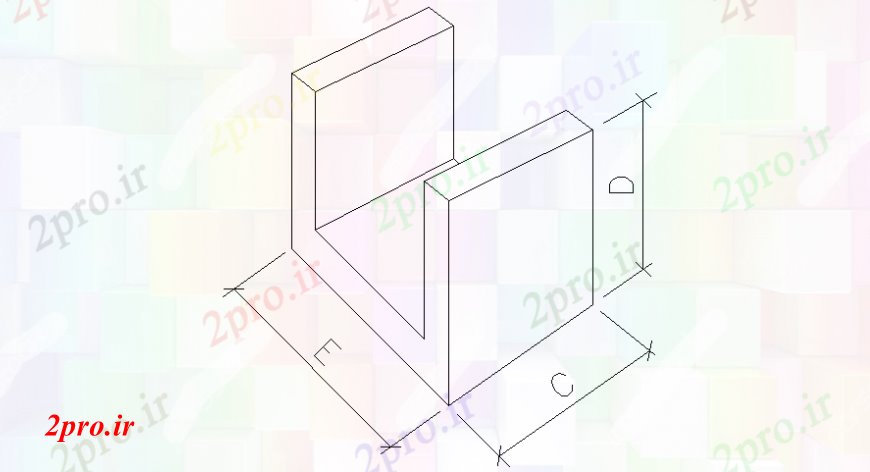 دانلود نقشه بلوک ، آرام ، نماد جزئیات ساختار جعبه (کد108451)