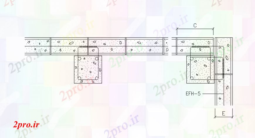 دانلود نقشه طراحی جزئیات ساختار پروژه ساخت و ساز جزئیات  (کد108454)