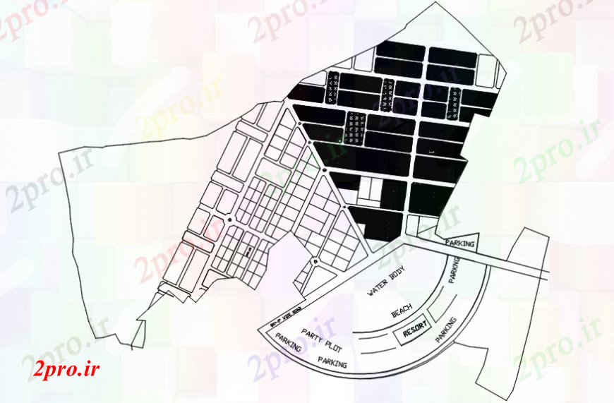 دانلود نقشه  ساختمان دولتی ، سازمانی طراحی  دو بعدی  از دریچه  پلات اتوکد (کد108506)