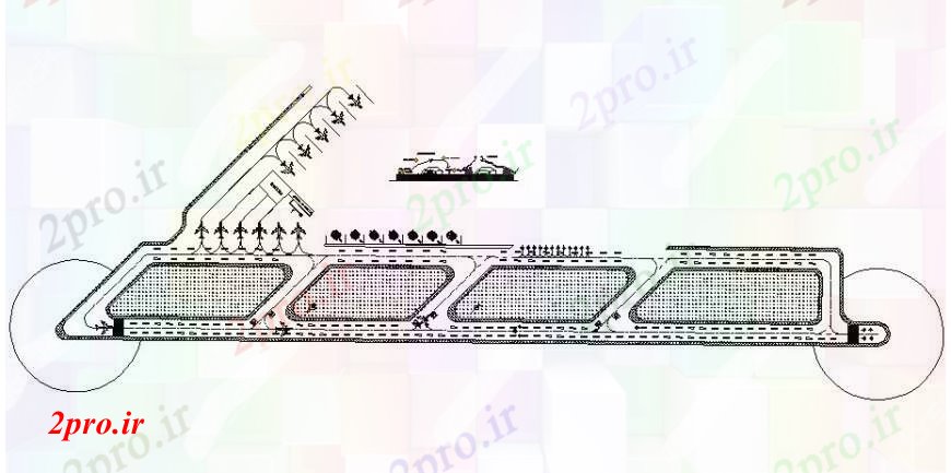 دانلود نقشه فرودگاه فرودگاه طرحی ساختمان طرحی و محوطه سازی  ساختار طراحی جزئیات  (کد108560)