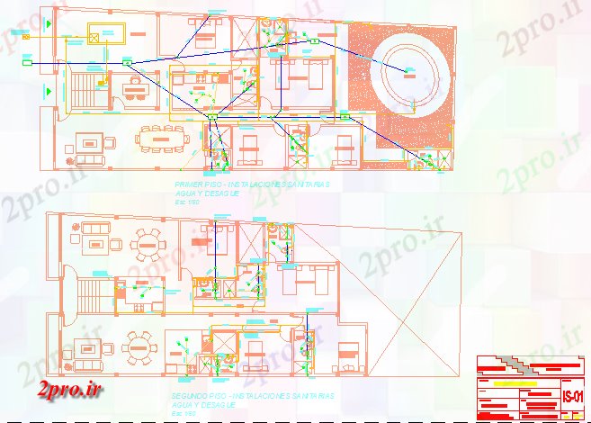دانلود نقشه جزئیات داخلی طرحی مبلمان خانه (کد108904)