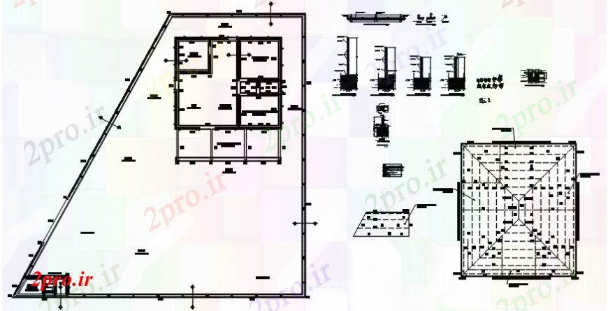 دانلود نقشه مسکونی  ، ویلایی ، آپارتمان  طراحی  دو بعدی  از  اتوکد ساختار مفصل (کد108905)