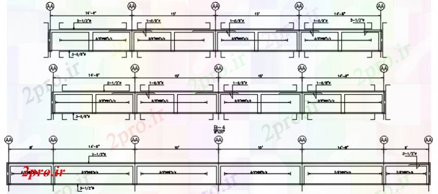 دانلود نقشه جزئیات ساخت و ساز طراحی  دو بعدی  از زمین فریم کف   (کد109173)