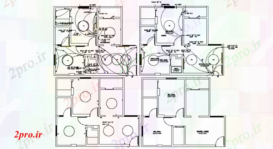 دانلود نقشه برق مسکونی طرحی برقی خانه 8 در 10 متر (کد109206)