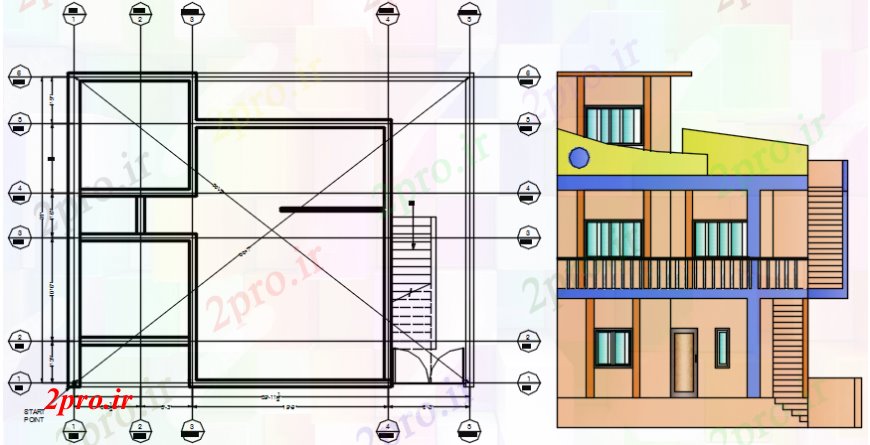 دانلود نقشه مسکونی  ، ویلایی ، آپارتمان  طراحی  دو بعدی  از طرف  اتوکد نما (کد109238)