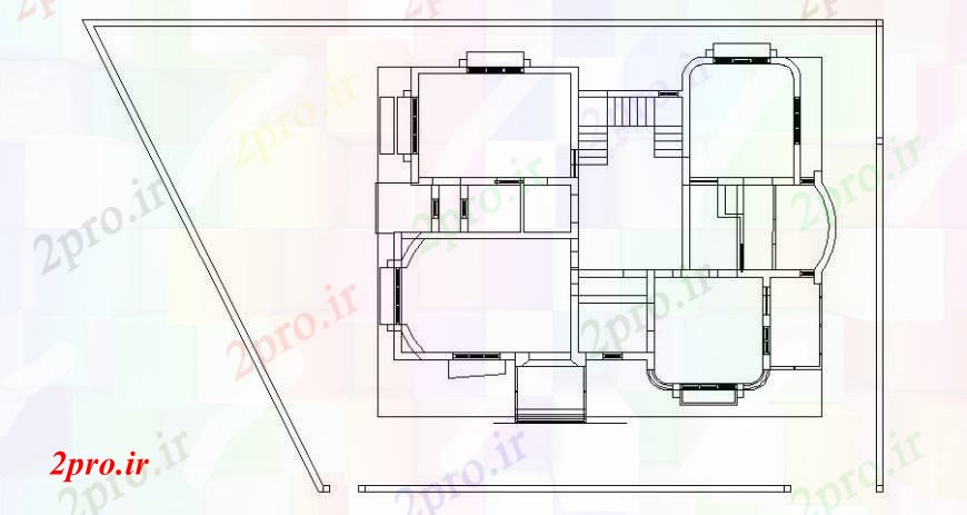 دانلود نقشه طراحی جزئیات ساختار خانه طبقه ساده فریم ساختار طراحی جزئیات (کد109292)