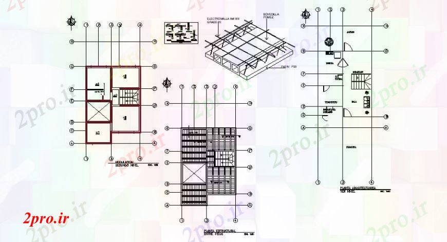 دانلود نقشه مسکونی  ، ویلایی ، آپارتمان  قابسازی طرحی و ساختار جزئیات برای خانه مسکونی (کد109342)