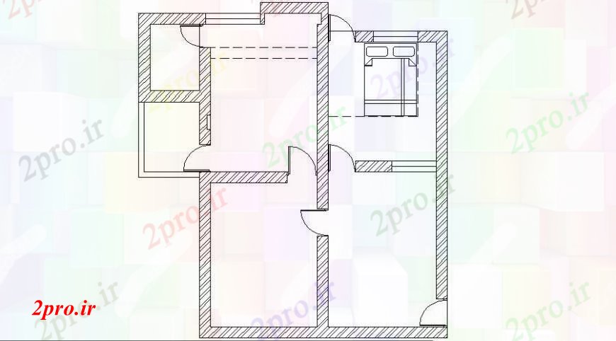 دانلود نقشه مسکونی  ، ویلایی ، آپارتمان  خانه مسکونی فریم کلی طرح (کد109392)