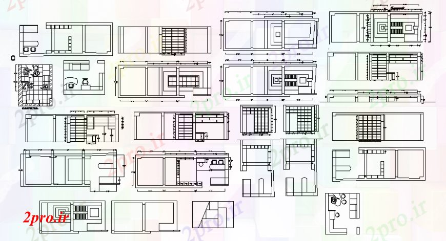 دانلود نقشه جزئیات و فضای داخلی شرکت  دفتر طراحی اتاق جزئیات  دو بعدی     (کد109445)