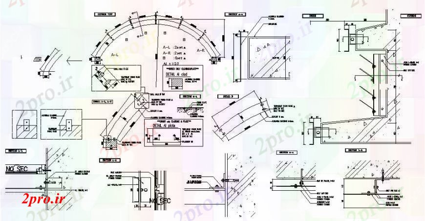 دانلود نقشه طراحی جزئیات ساختار بخش سقف و ساخت و ساز خودکار (کد109508)