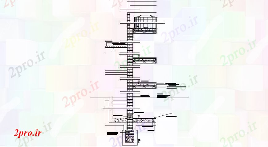 دانلود نقشه طراحی جزئیات ساختار تنها برش بخش سازنده طراحی جزئیات ساخت و ساز (کد109513)