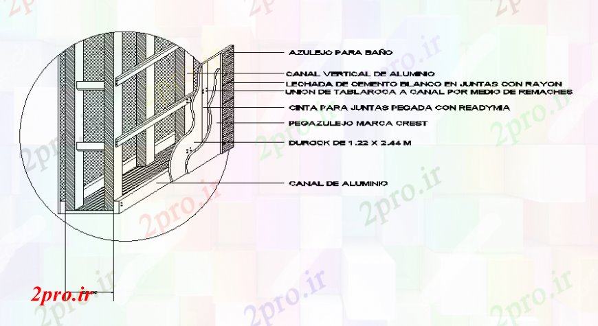 دانلود نقشه جزئیات ساخت پل ساخت و ساز کانال جزئیات  دو بعدی  (کد109571)