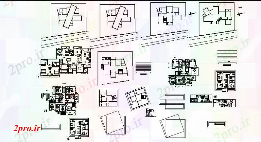 دانلود نقشه مسکونی  ، ویلایی ، آپارتمان  پروژه داخلی  طرحی خانه (کد109579)