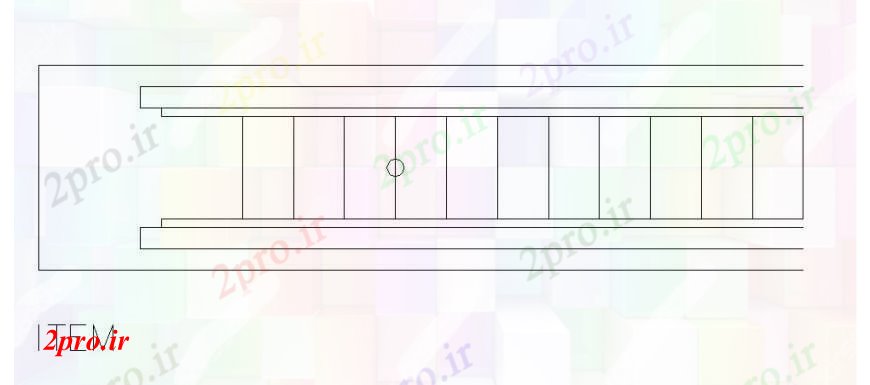 دانلود نقشه بلوک ، آرام ، نماد راه پله نما دو بعدی    (کد109772)