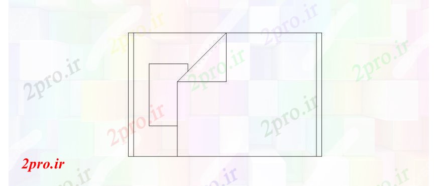 دانلود نقشه دو تخته  بلوک تخت دو نفره ساده نما دو بعدی  جزئیات (کد109791)