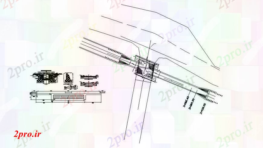 دانلود نقشه جزئیات ساخت پل پل ساختار سازنده با  پرتو طراحی جزئیات  (کد109848)