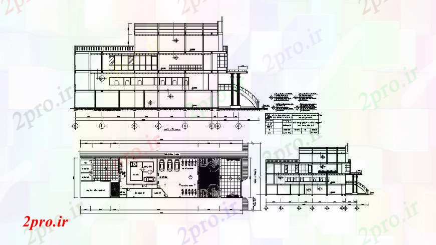 دانلود نقشه مسکونی  ، ویلایی ، آپارتمان  خانه دو مقابل دان و بخش تماس و طرحی های  (کد109910)