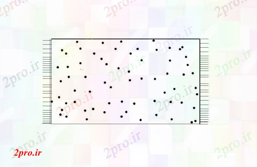 دانلود نقشه بلوک ، آرام ، نماد پا دری بلوک نما خودکار  جزئیات طراحی  دو بعدی  (کد109917)