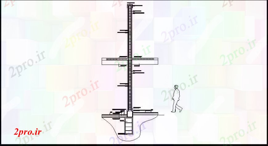 دانلود نقشه طراحی جزئیات ساختار بخش از طرحی پایه (کد109932)