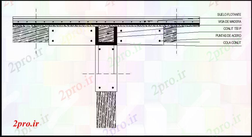 دانلود نقشه طراحی جزئیات ساختار قابسازی مفهوم جزئیات  دو بعدی  (کد109943)