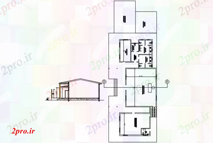 دانلود نقشه حمام مستر بلوک دفتر خدمات بهداشتی بخش، برنامه ریزی و نصب و راه اندازی (کد109985)