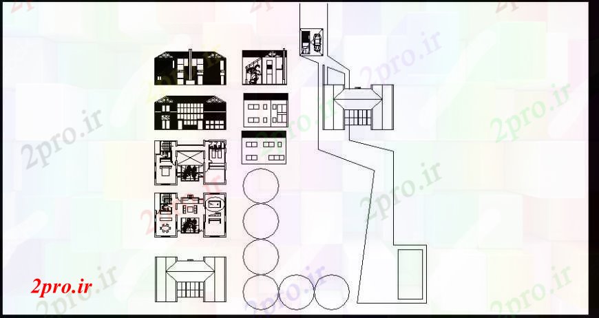 دانلود نقشه مسکونی  ، ویلایی ، آپارتمان  پروژه های داخلی و نما از  ویلا (کد110043)