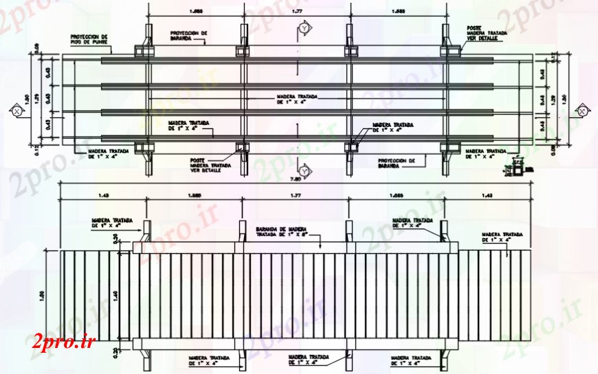 دانلود نقشه جزئیات ساخت پل پل طرحی پایه و اساس و بخش  (کد110131)
