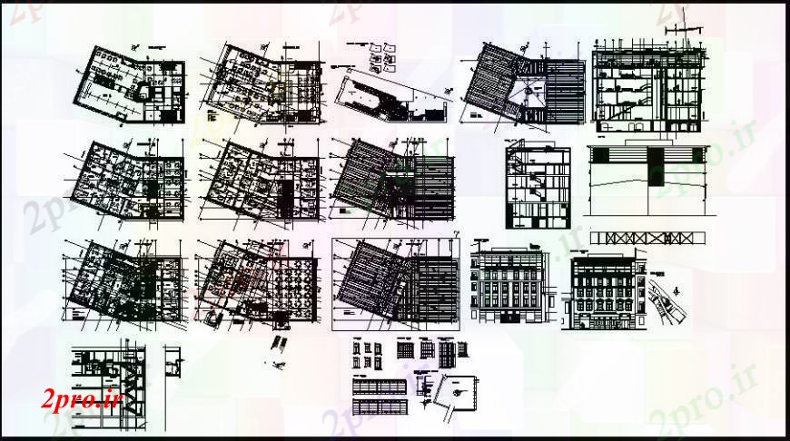 دانلود نقشه مسکونی  ، ویلایی ، آپارتمان   مفهوم بیرونی ساختمان ساخت و ساز  (کد110162)