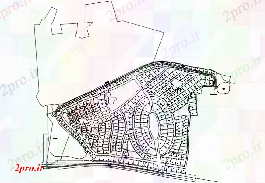 دانلود نقشه جزئیات پروژه های معماری عمومی موجود دریاچه خانه سمت توطئه و سایت پلان  (کد110211)