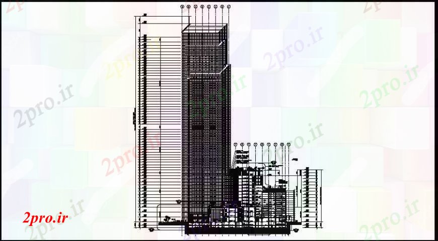 دانلود نقشه جزئیات ساخت و ساز پروژه ساخت و ساز  جزئیات نما (کد110233)