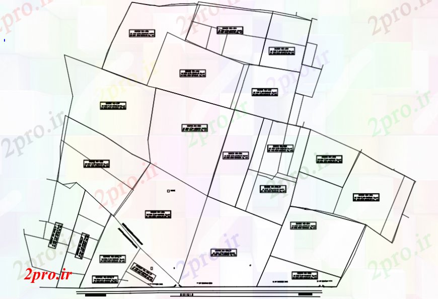 دانلود نقشه جزئیات پروژه های معماری عمومی طرحی سایت برای آپارتمان   مسکونی موجود  (کد110240)